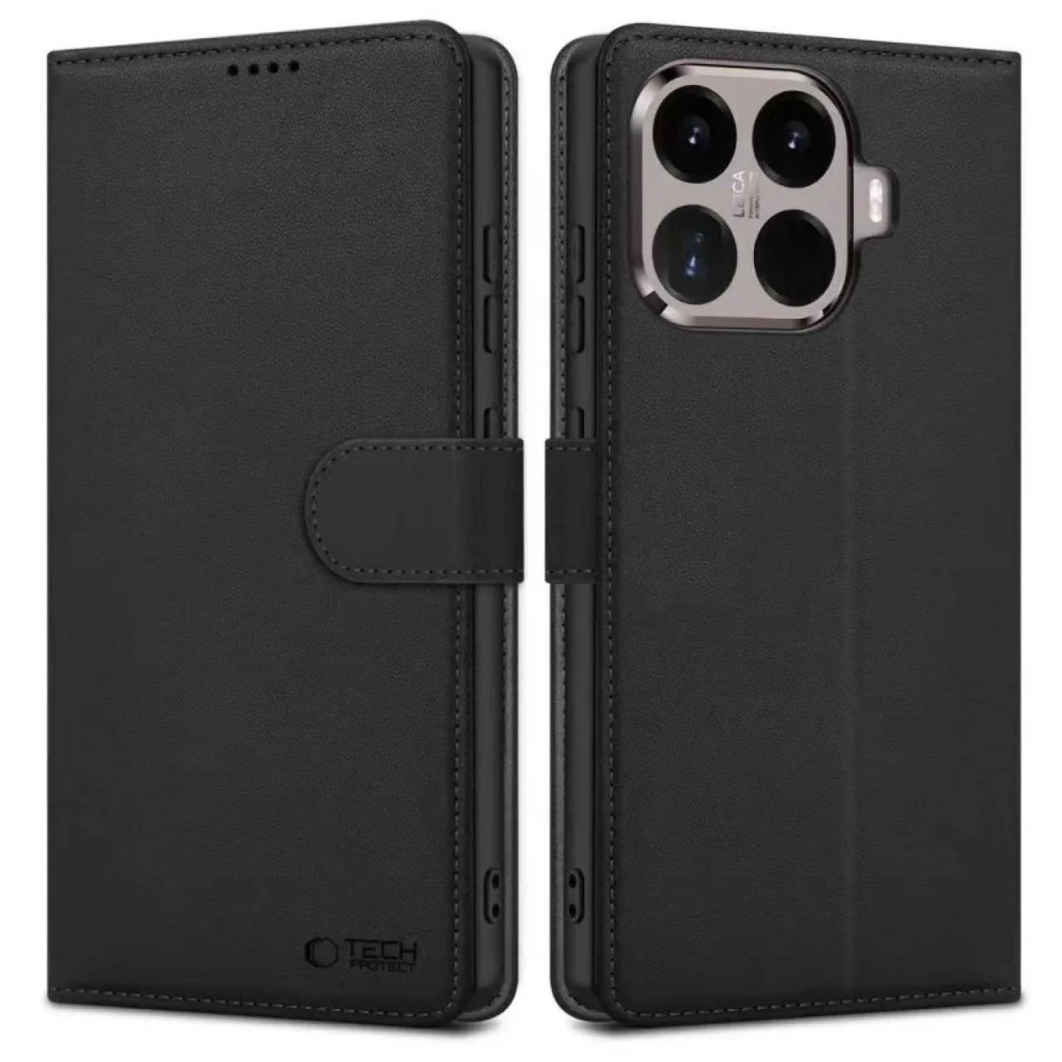 Obal na mobil Xiaomi 15T Pro s funkciou stojana Čierna, eko-koža