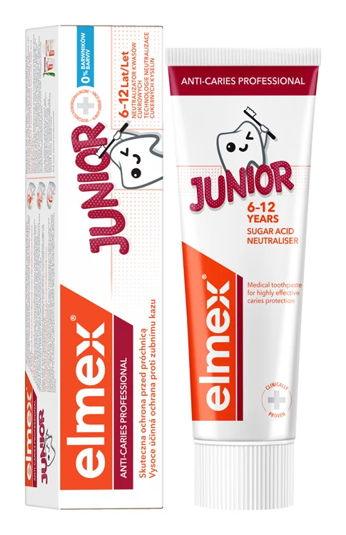 ELMEX ACP JUNIOR zubná pasta 75ML 1×75 ml, detská zubná pasta