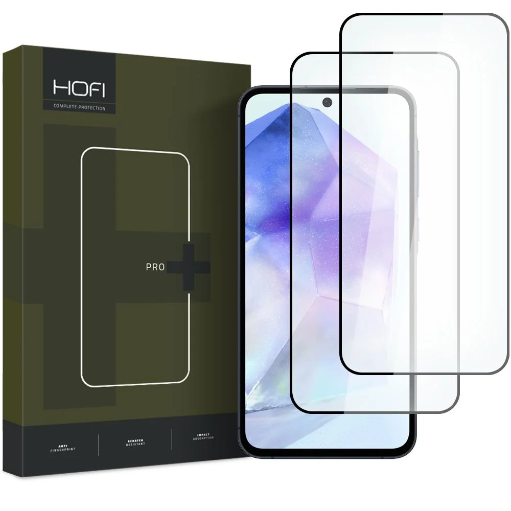 HOFI Glass Pro Full Screen 2x ochranné sklo na Samsung Galaxy A35 / A55 5G, čierne 5 5G, čierne