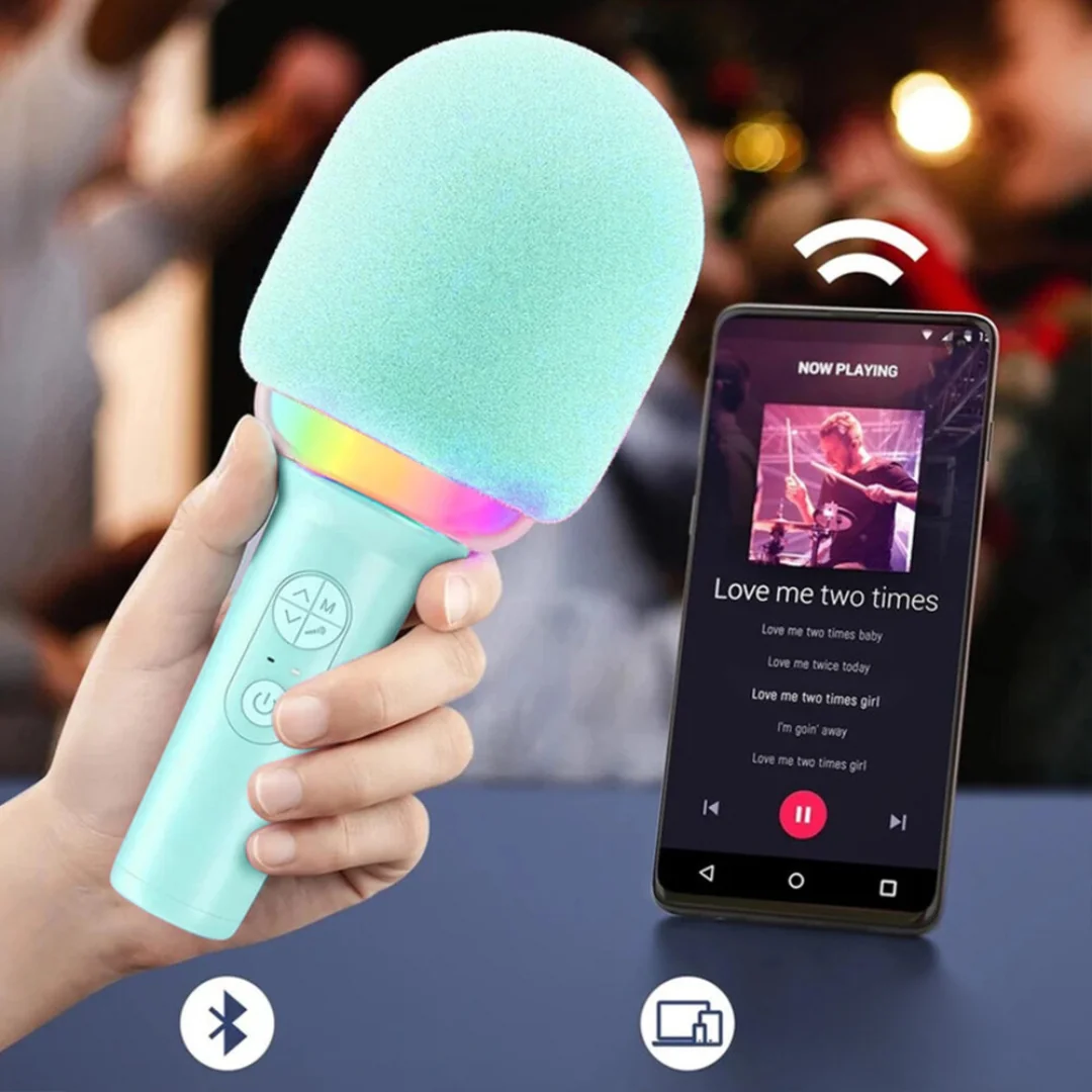 MG Diva 2 Bluetooth Karaoke mikrofón, modrý