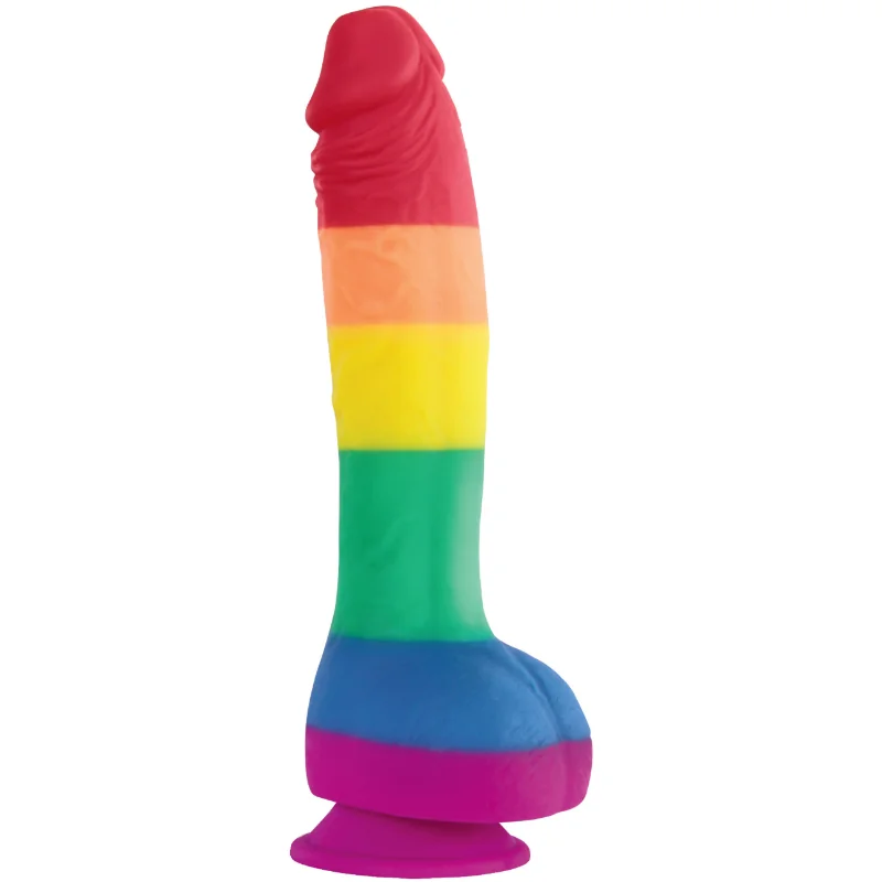Dildo s prísavkou Rainbow Lust 24,5 cm