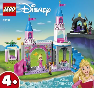 LEGO® Disney Princess™ 43211 Zámok Šípkovej Ruženky 1×1 ks, lego stavebnica
