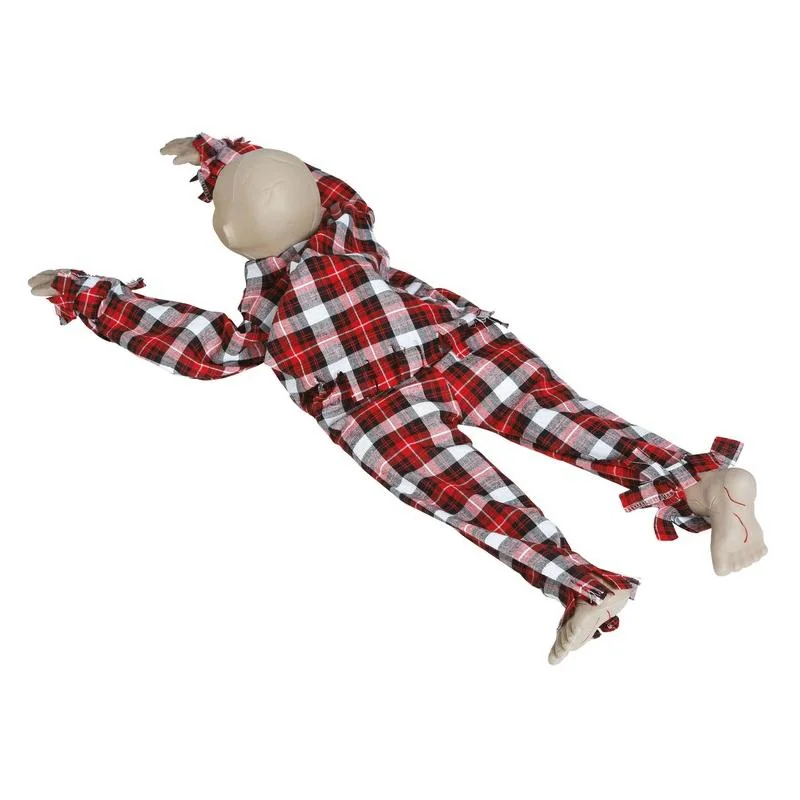 Guirca Zombie ležiaci na zemi s efektmi 90cm