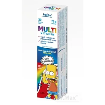 Revital MULTIVITAMÍN The Simpsons 1×20 tbl, s príchuťou maliny