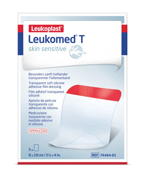 Leukomed® T skin sensitive 1×5 ks, filmové krytie fixačné