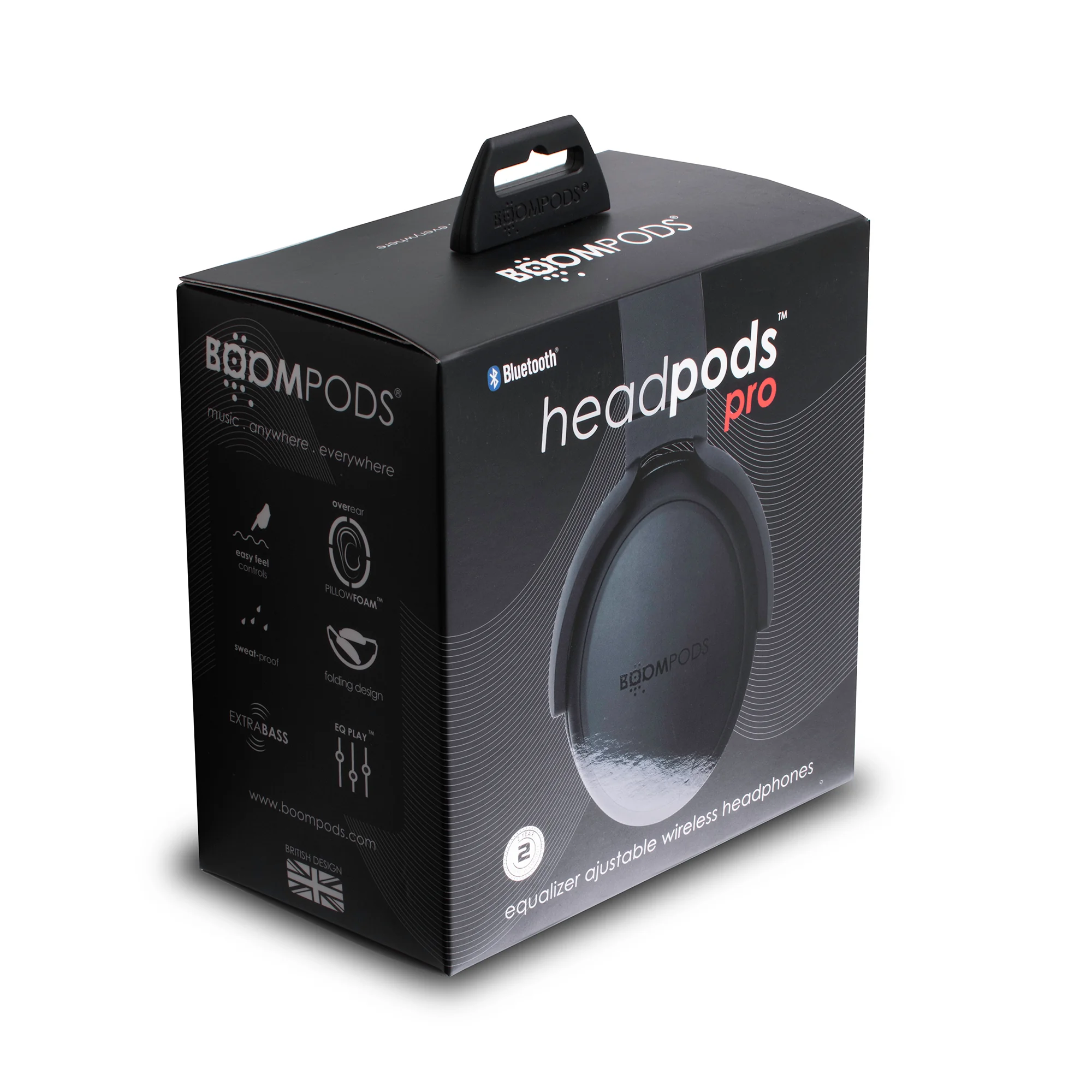 BOOMPODS Headpods Pro bezdrôtové slúchadlá čierne