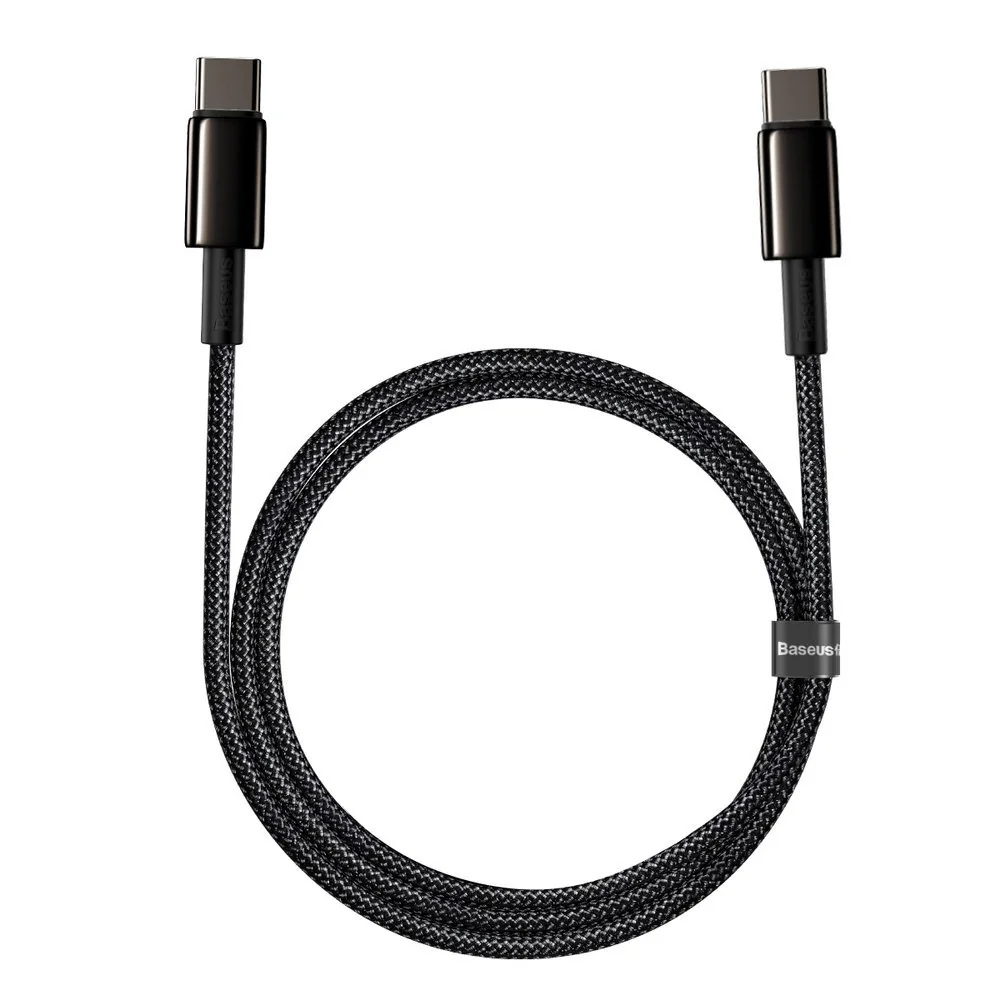 Baseus Data kábel USB-C / USB-C PD QC 100W 5A 2m, čierny
