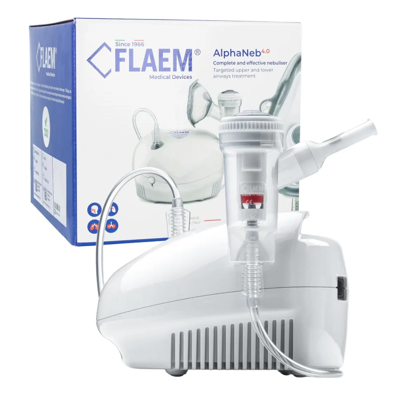 Flaem Alphaneb 4.0 Pneumatický piestový inhalátor s nebulizérom RF9