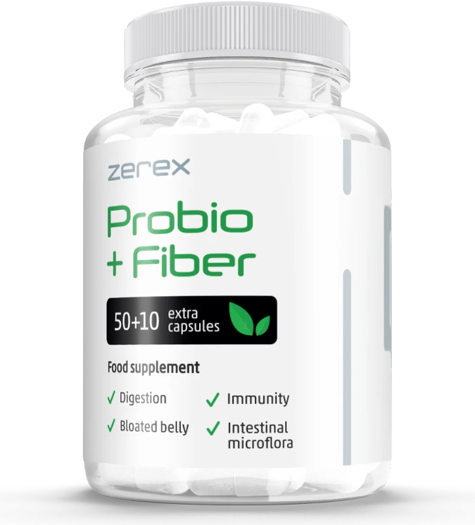 Zerex Probio + Vláknina 1×60 cps, výživový doplnok
