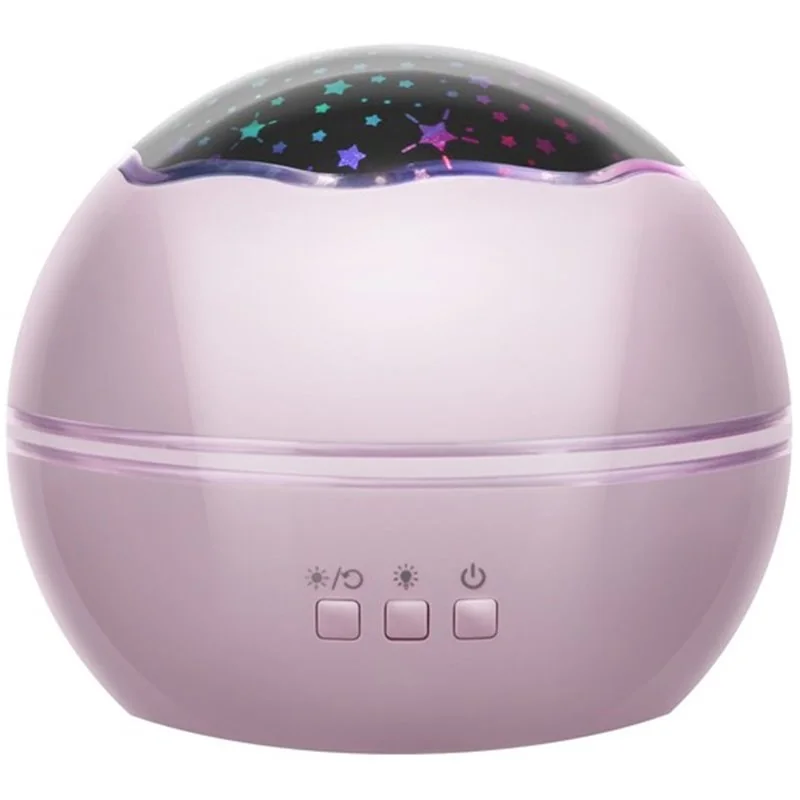Svietidlo hviezdne nebo DREAM ROTATING PINK