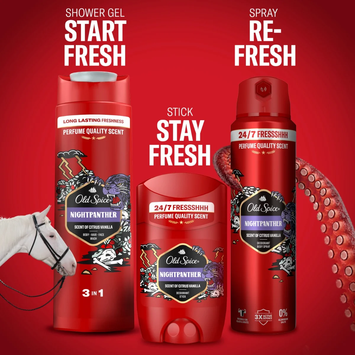 OLD SPICE SPRAY NIGHT PANTHER 1×150 ml, dezodorant