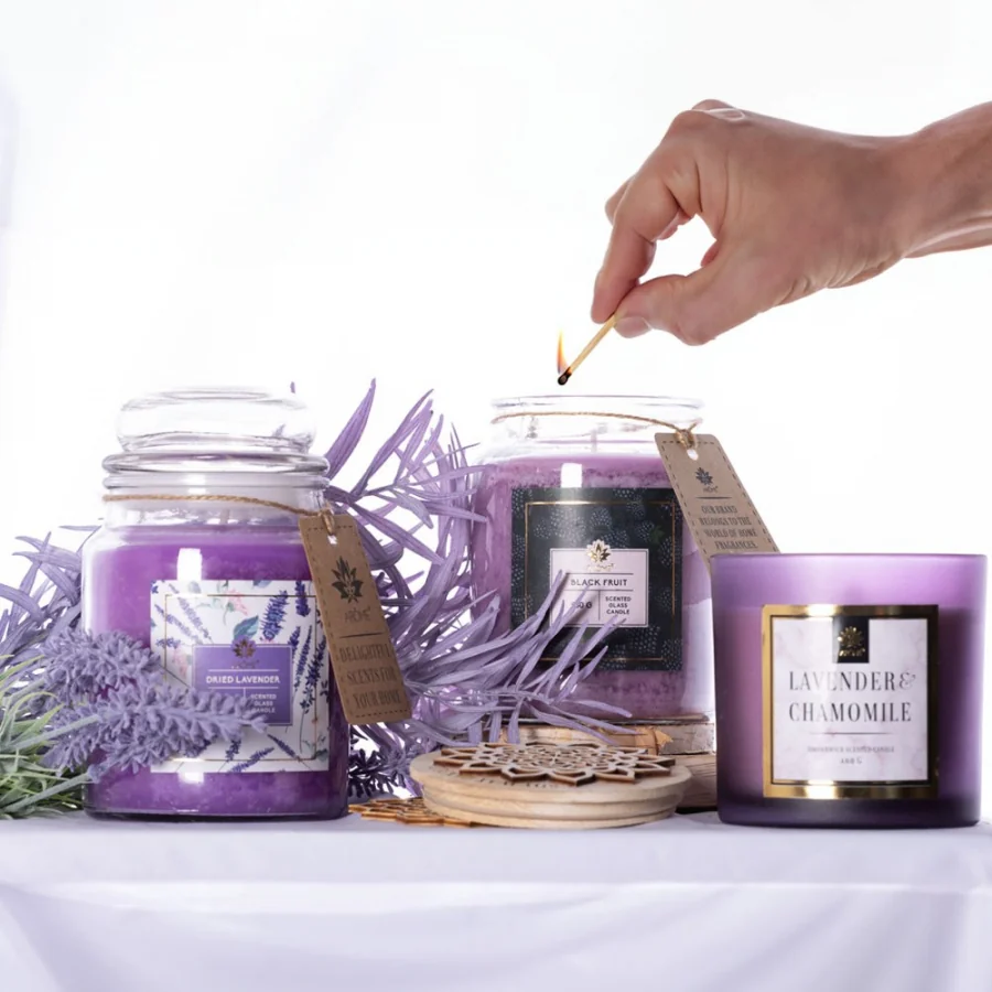 ARÔME Sviečka v skle 560 g, Black Fruit