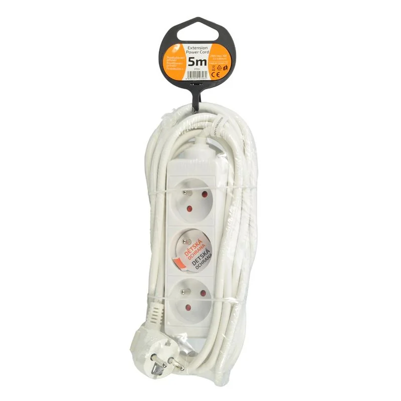 Predlžovací kábel 5m/3z PK53