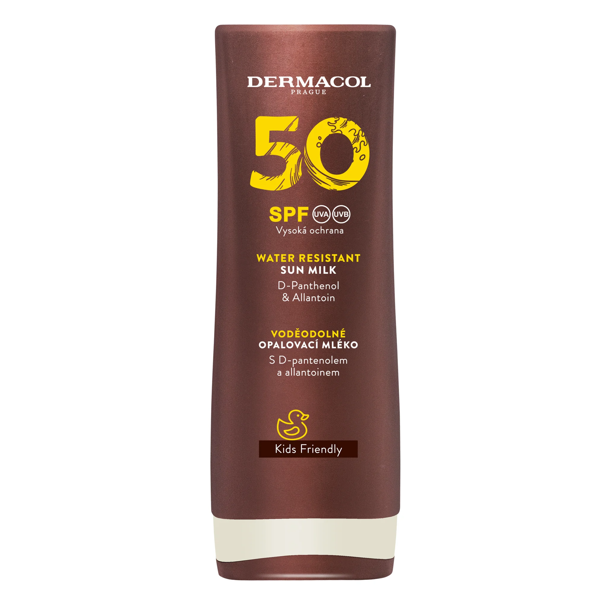 Dermacol SUN Mlieko na opaľovanie SPF 50 1×200 ml, opaľovacie mlieko