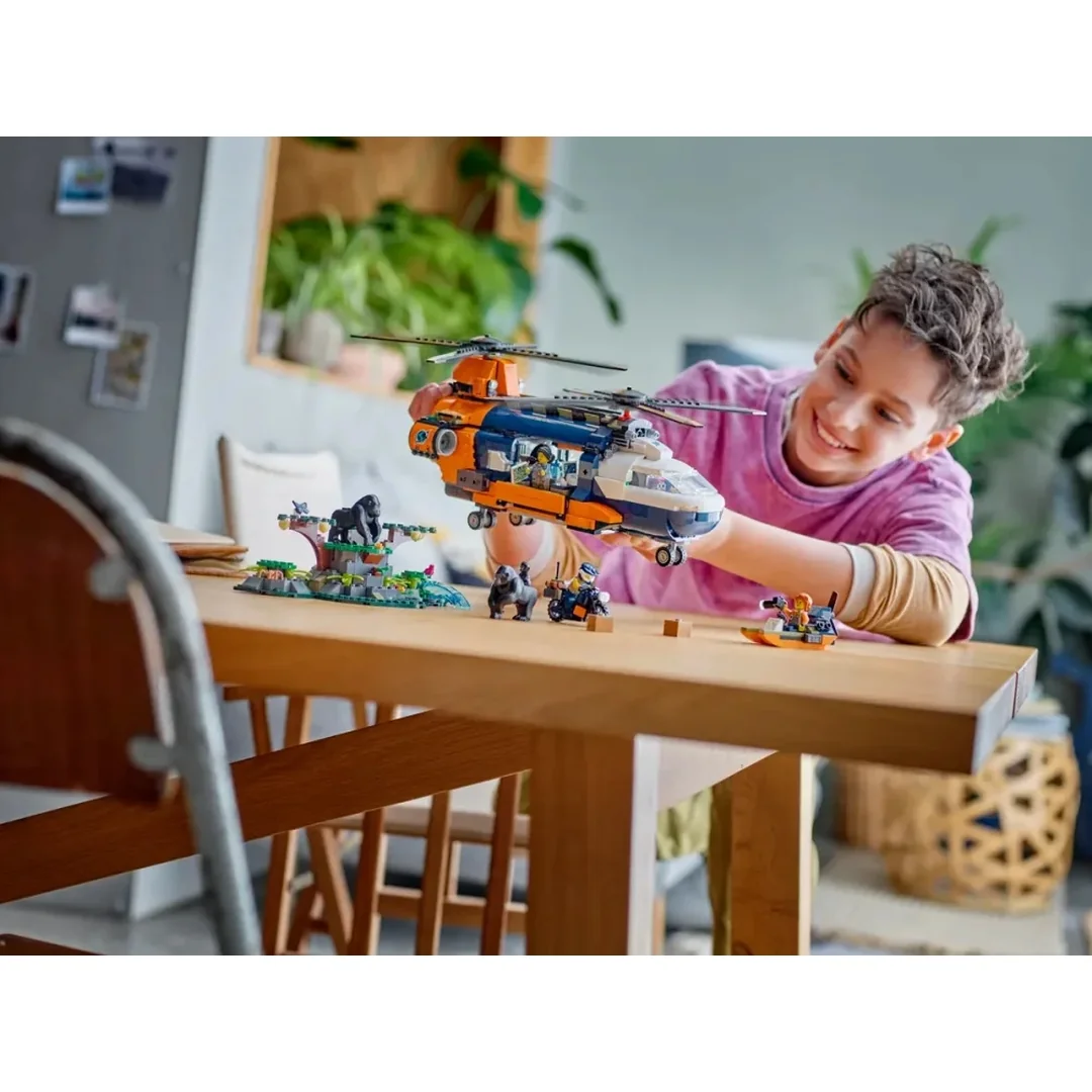 LEGO® City 60437 Helikoptéra na prieskum džungle v základnom tábore