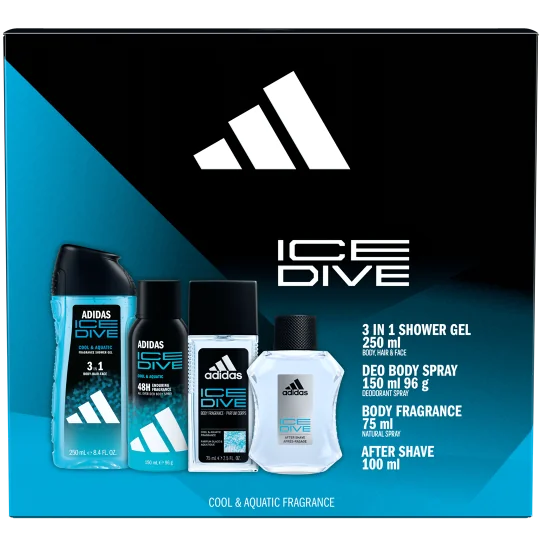 ADIDAS ICE DIVE AFS100ml+DNS+BS+SG 250ml 1 set