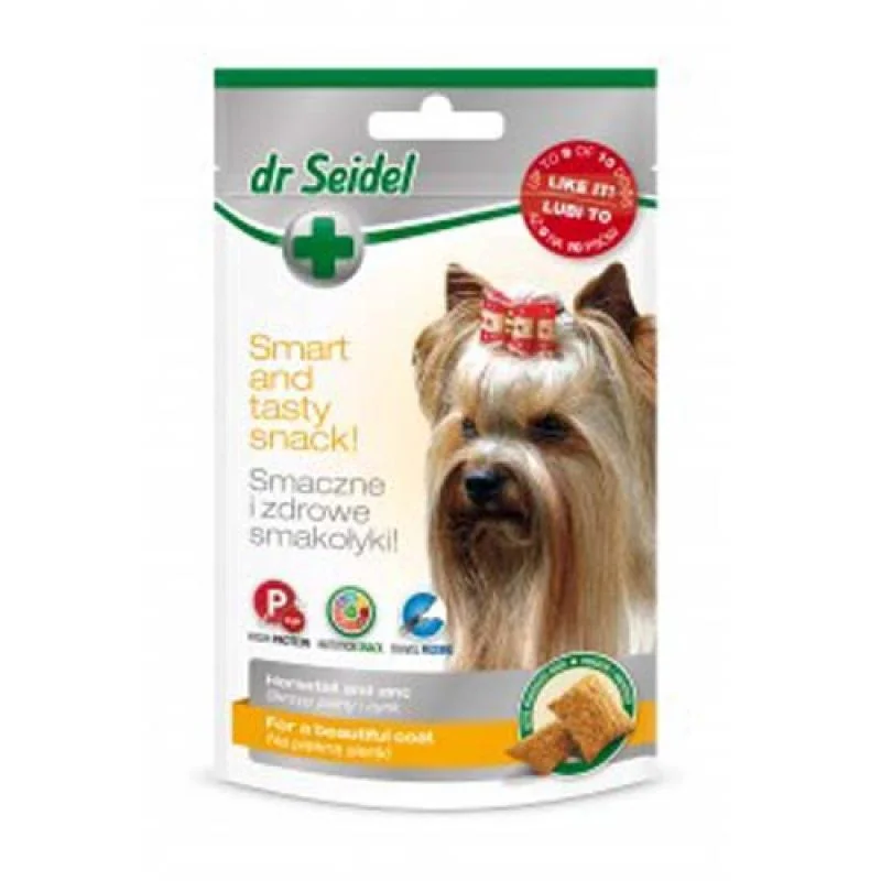 DR. SEIDEL snacks for dogs- Zdravé pochúťky pre psov - pre krásnu srsť 90g