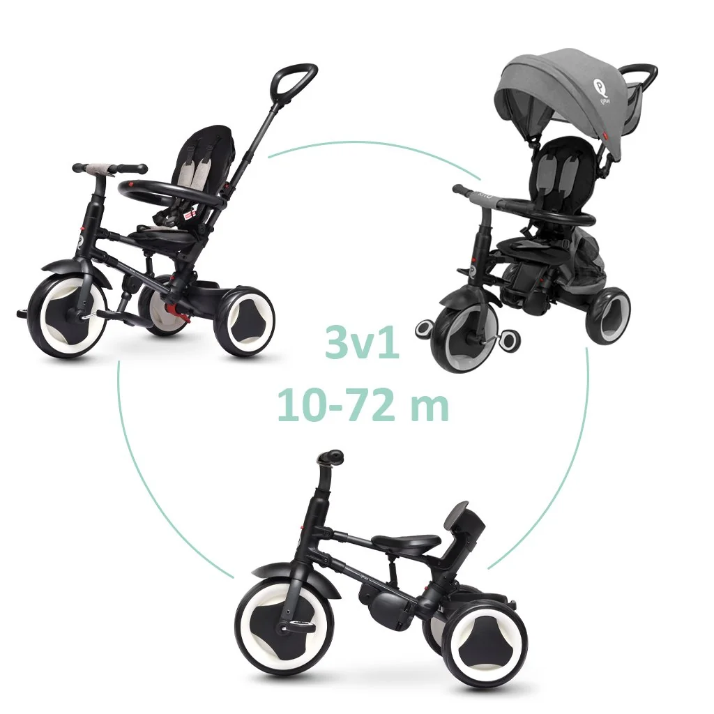 Trojkolka Rito eva plus Grey, vek 10-72 mesiacov