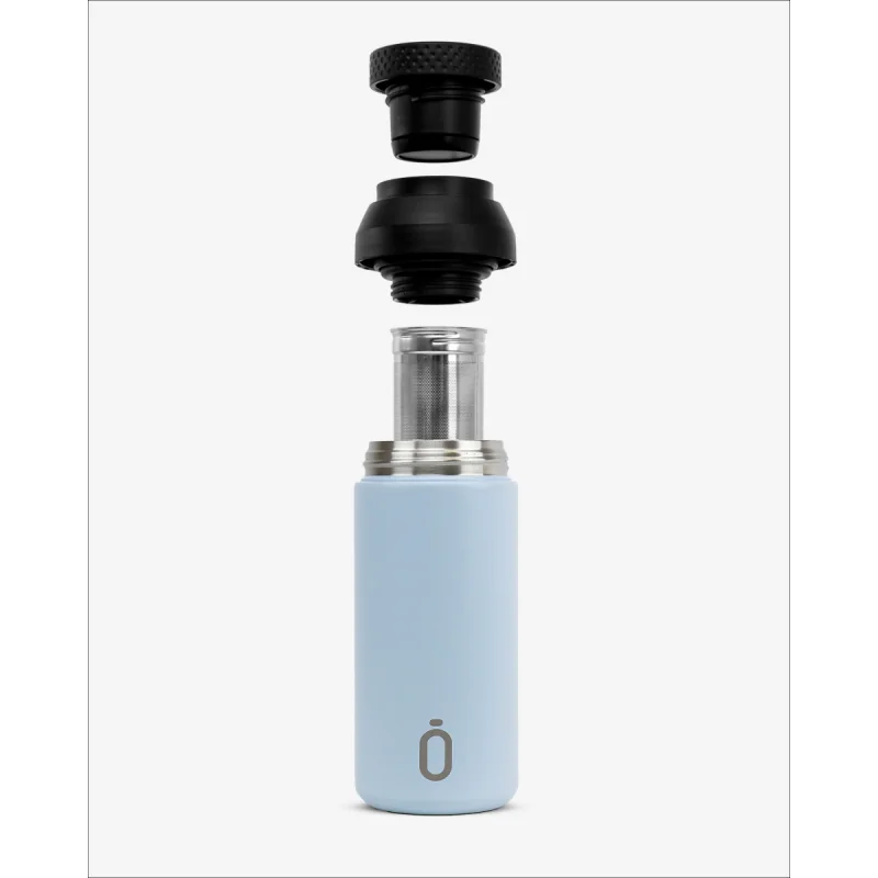 Runbott Cup Mii Malá nerezová termofľaša – 350ml, Pudrová modrá