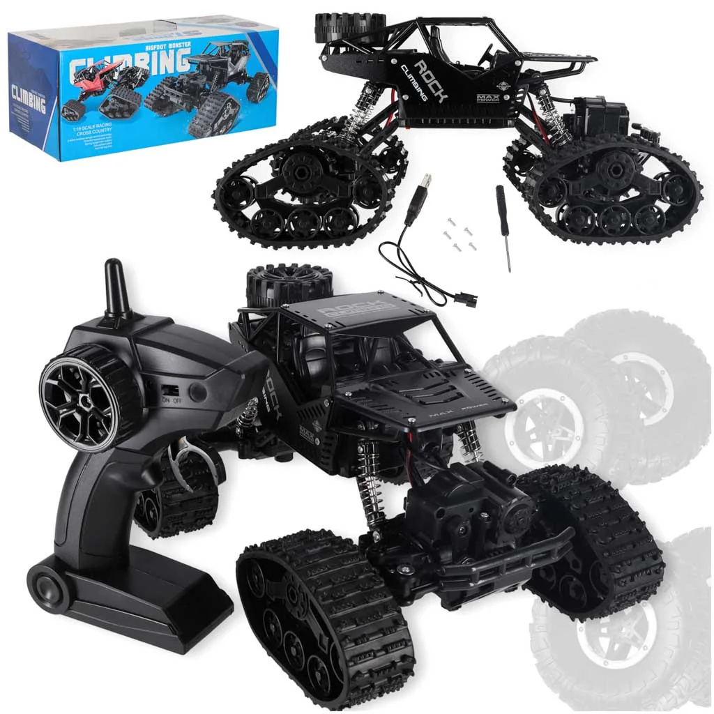 RC terénne auto Rock Crawler 4x4 2v1 – čierne