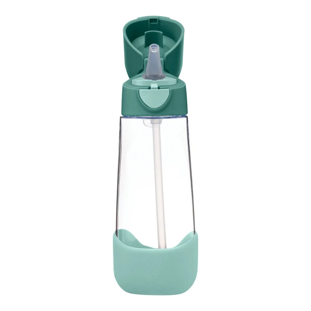Fľaša na pitie so slamkou 600 ml emerald forest