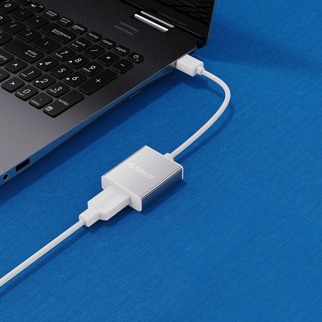 Orico UTH adaptér USB 3.0 / HDMI, strieborný