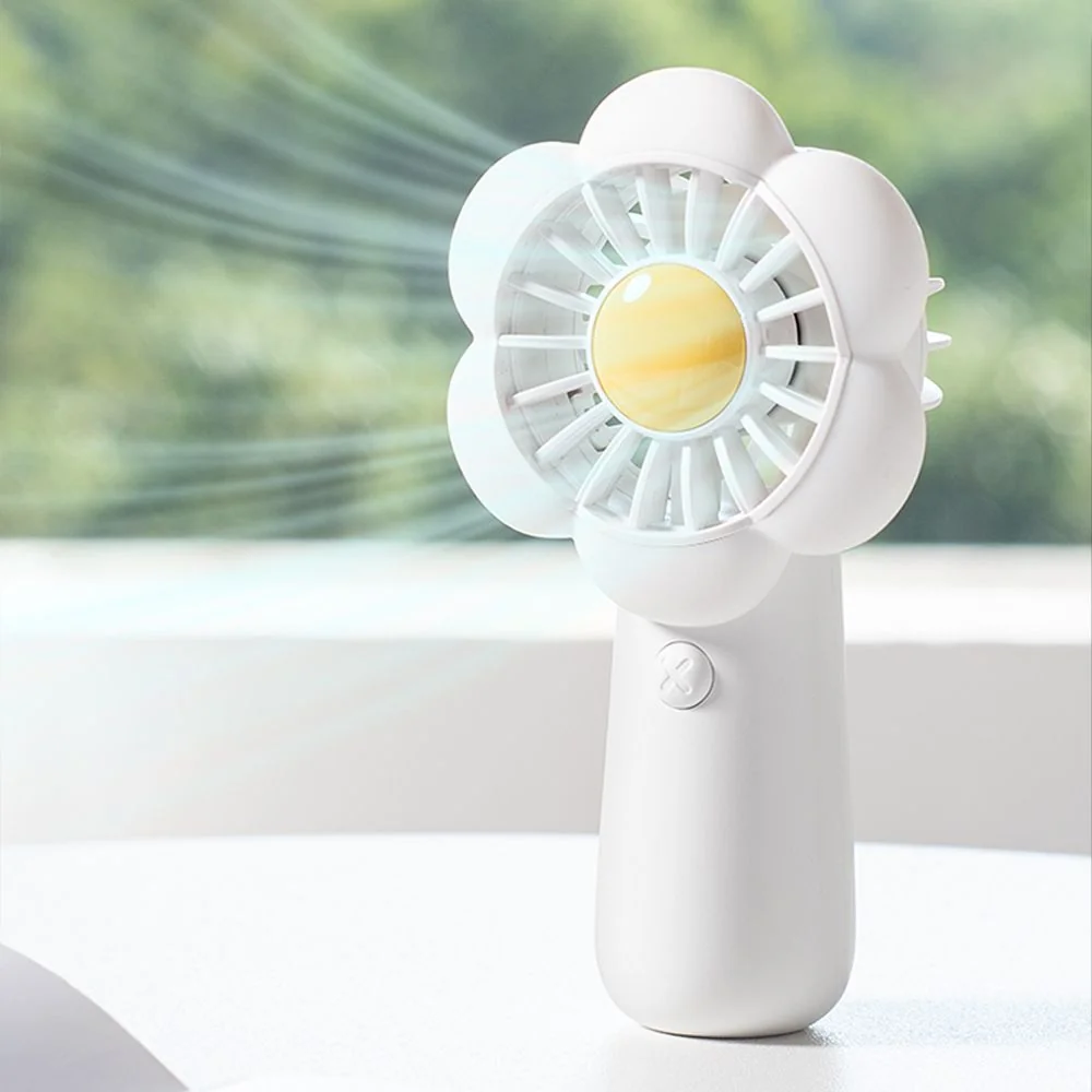 Mini prenosný ventilátor, biely