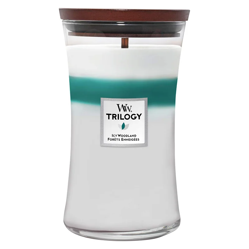 WOOD WICK Trilogy vonná sviečka Veľká 609 g Icy Woodland