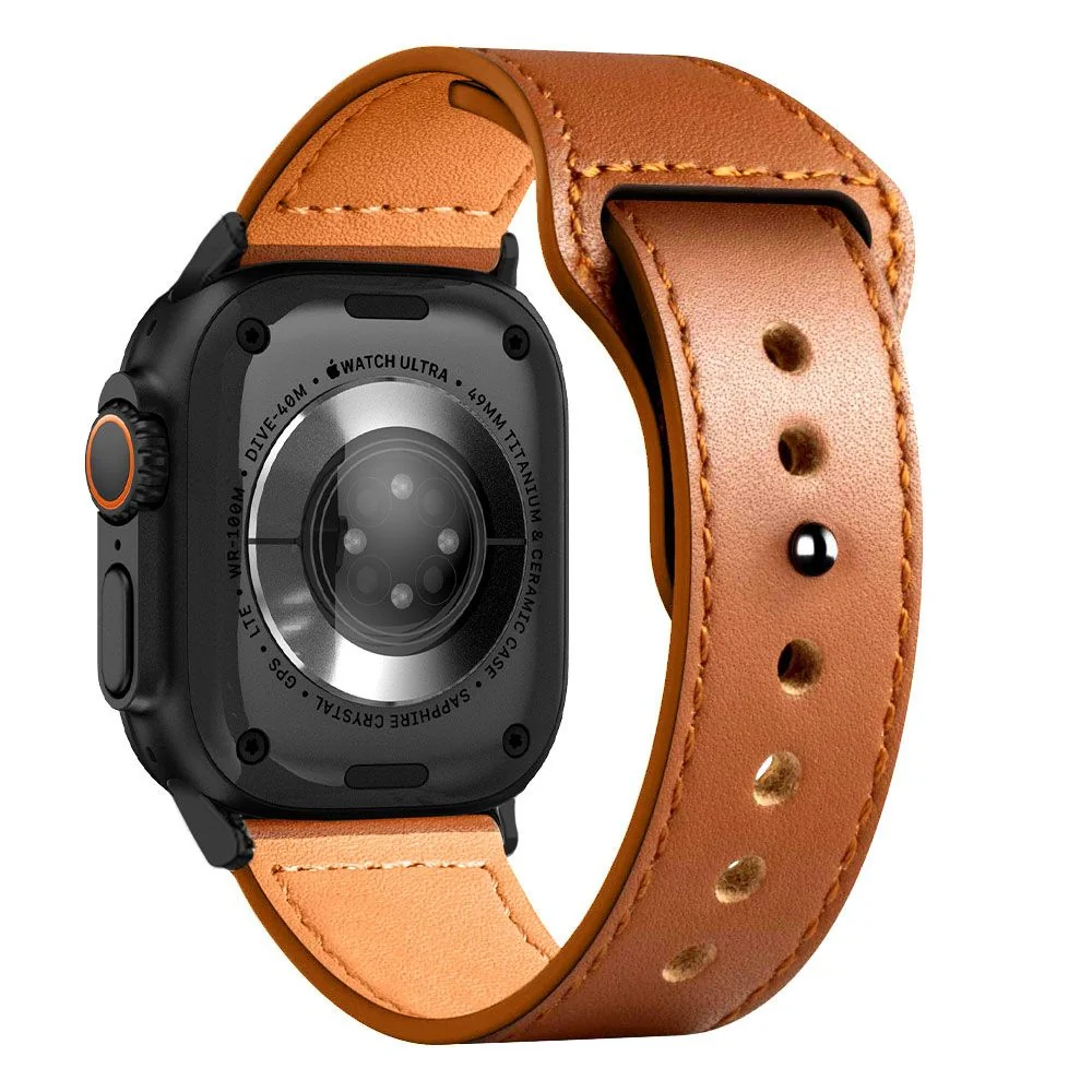 Tech-Protect Natural Fit remienok na Apple Watch 42/44/45/49mm brown