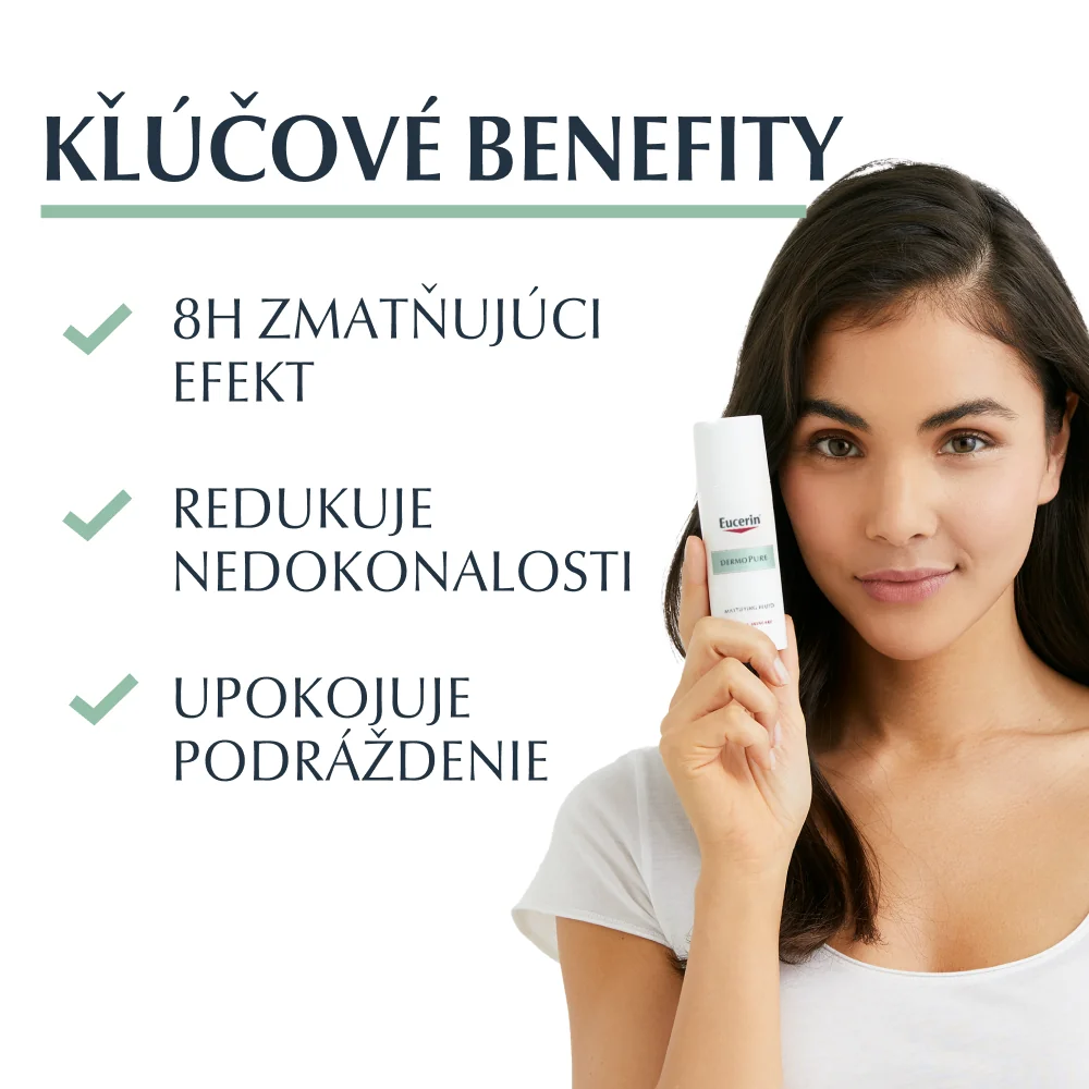 Eucerin DERMOPURE zmatňujúca emulzia 1×50 ml, problematická pleť