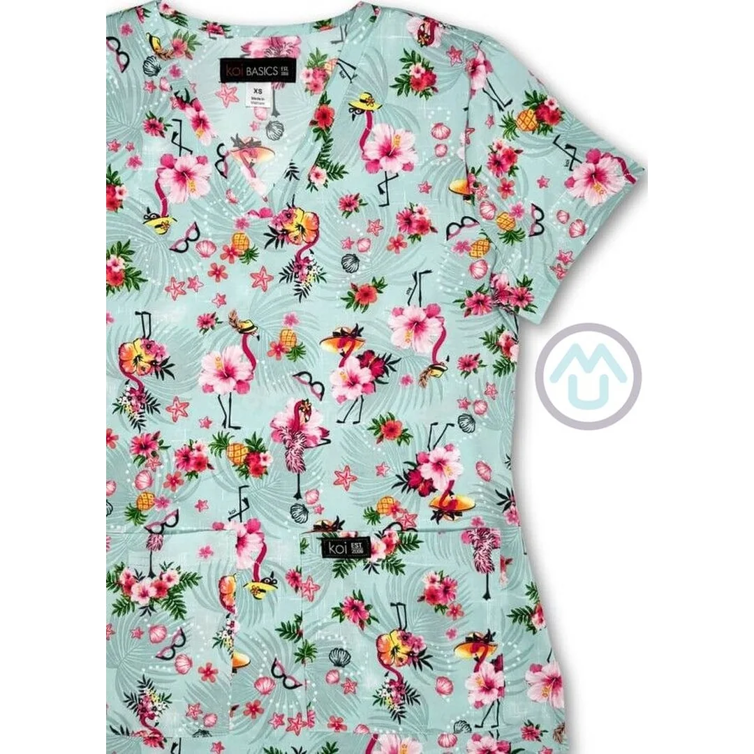 Zdravotnícka blúzka s potlačou SUMMER XL