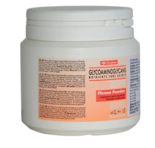 Diafarm Flexon Powder 1×400 g, chráni a obnovuje chrupkové tkanivá pre psy a mačky