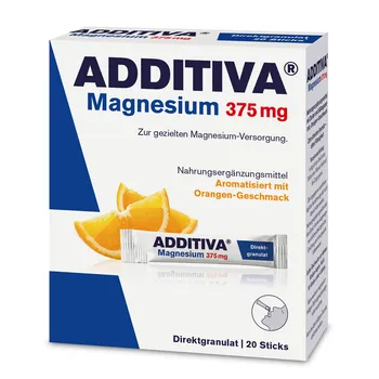 Additiva Magnezium 375 mg, Direct pomaranč 1×20 ks, výživový doplnok