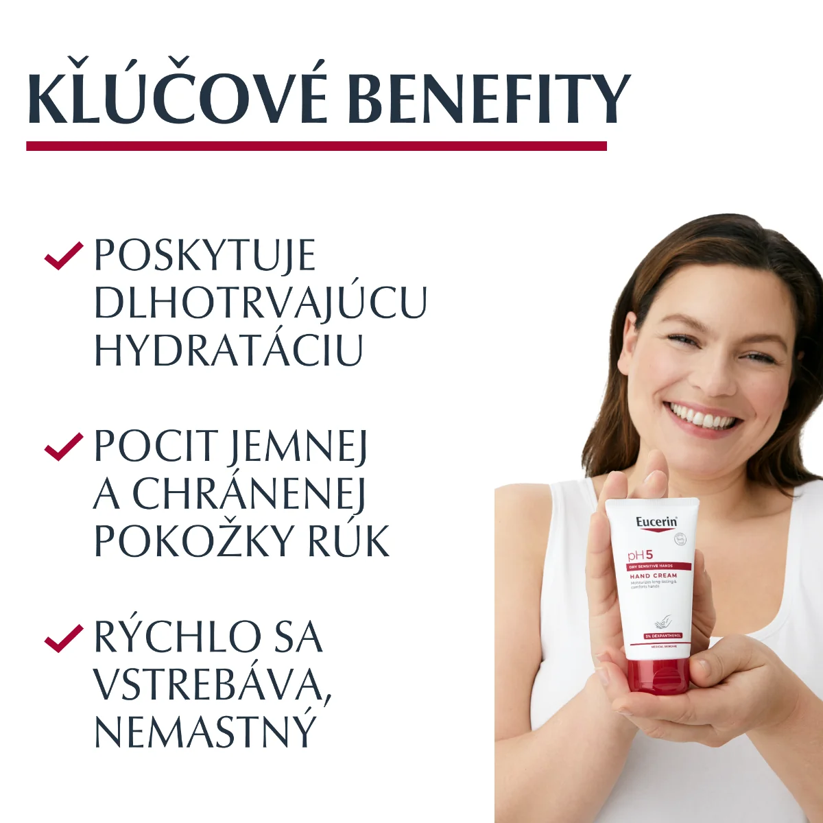 Eucerin pH5 regeneračný krém na ruky 1×75 ml, pre citlivú pokožku