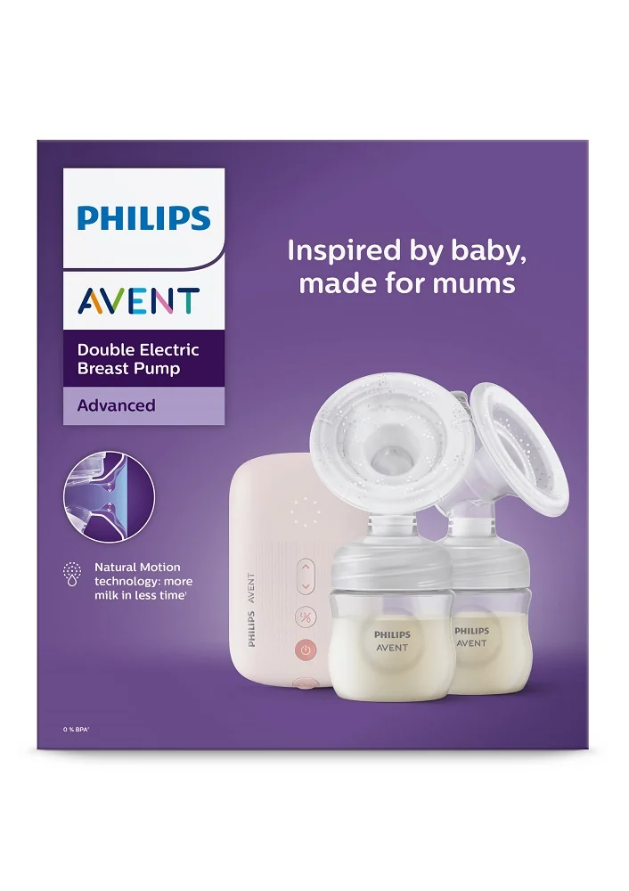 AVENT ODSAVACKA MLIEKA ELEKTRICKA DUO SCF397/31 SADA 1×1 ks, odsávačka mlieka