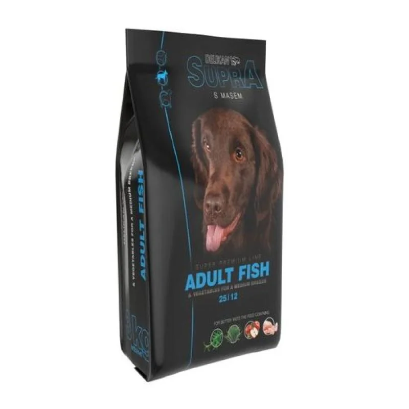 DELIKAN SUPRA Adult Fish 3kg superprémiové krmivo s rybou pre dospelé psy stredných plemien