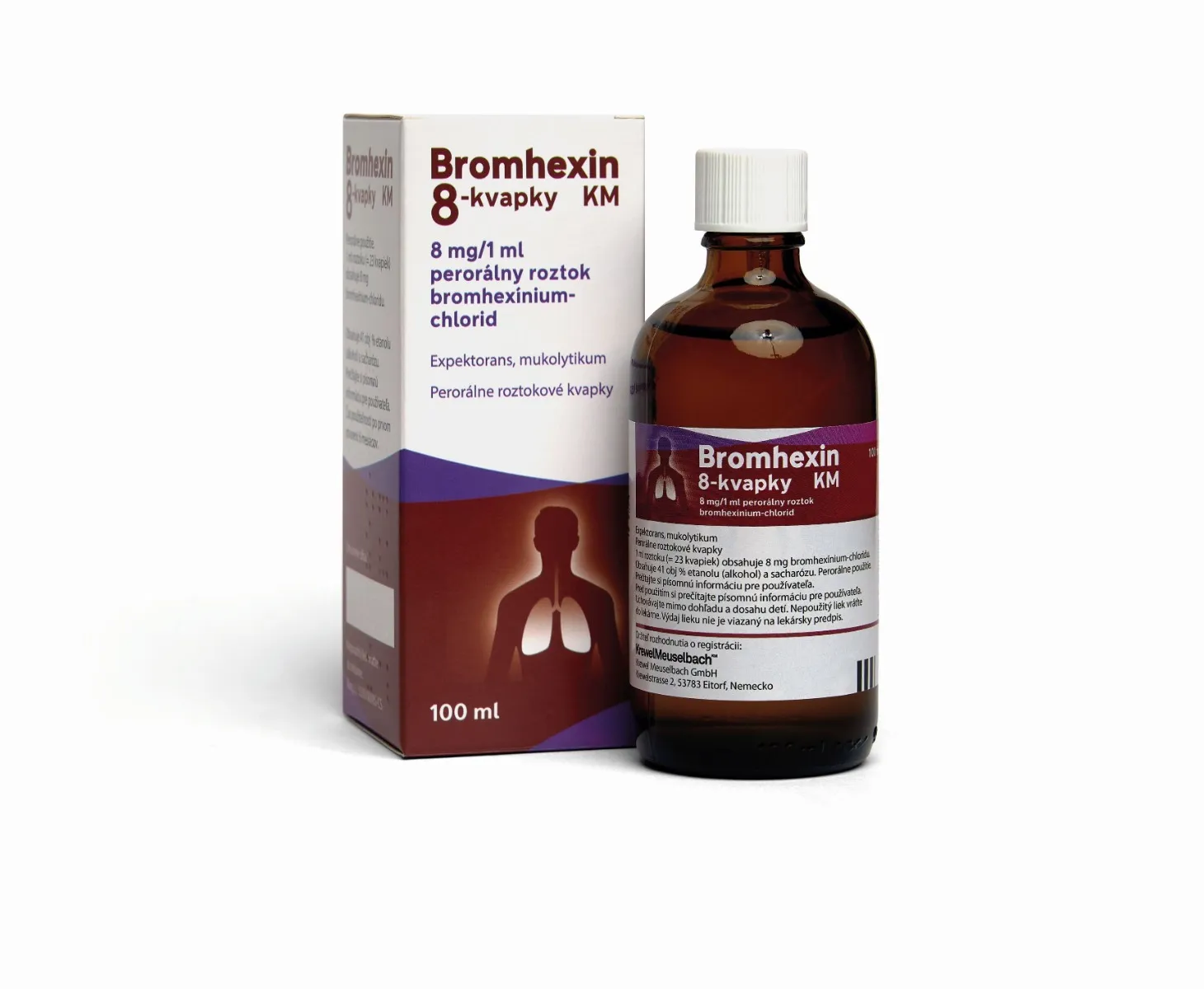 BROMHEXIN 8-KVAPKY KM