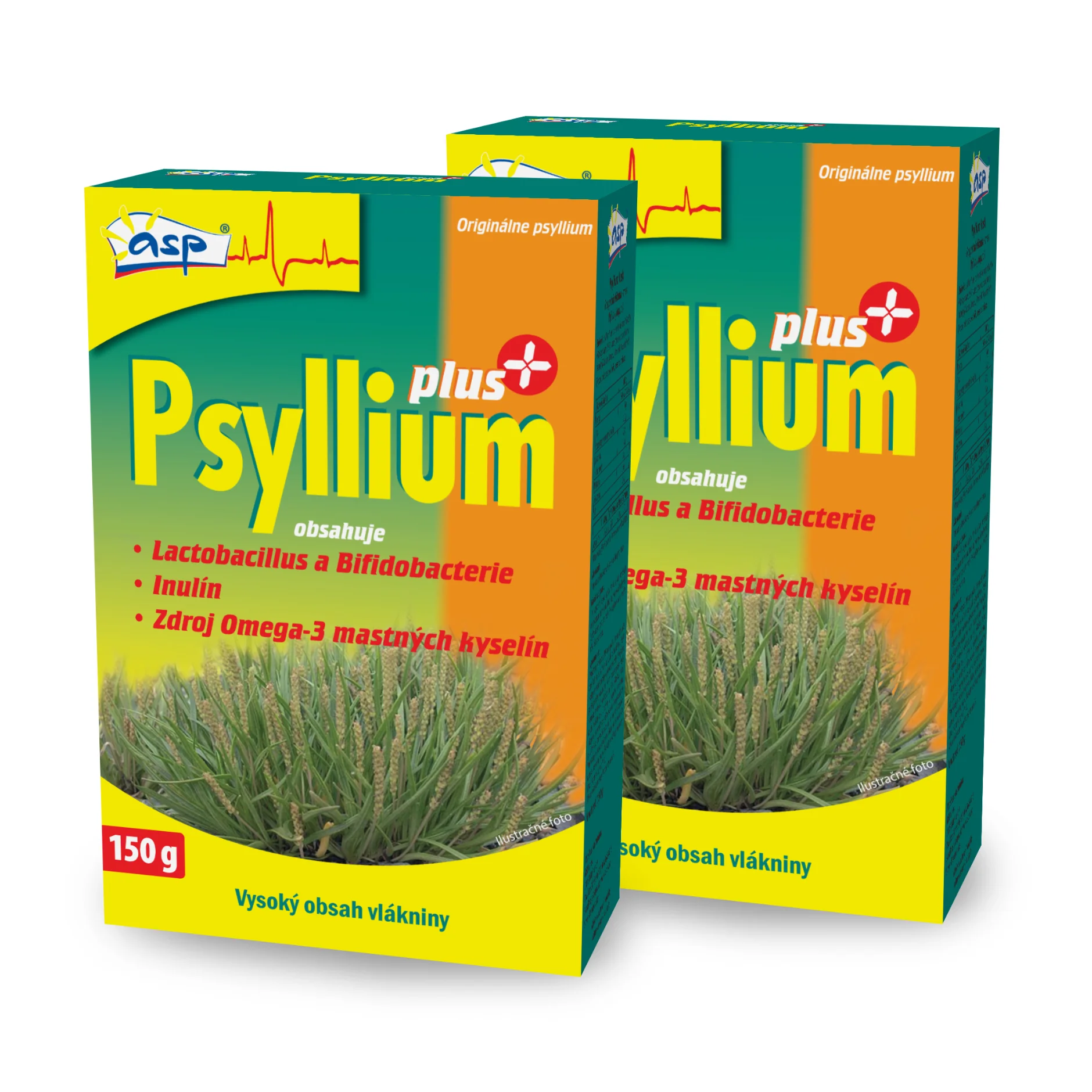 ASP Psyllium plus zmes s vysokým obsahom vlákniny 2 x 300 g