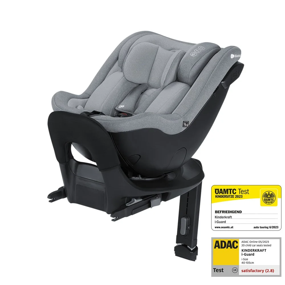 KINDERKRAFT - Autosedačka I-GUARD i-Size 40-105 cm Cool Grey, Premium|