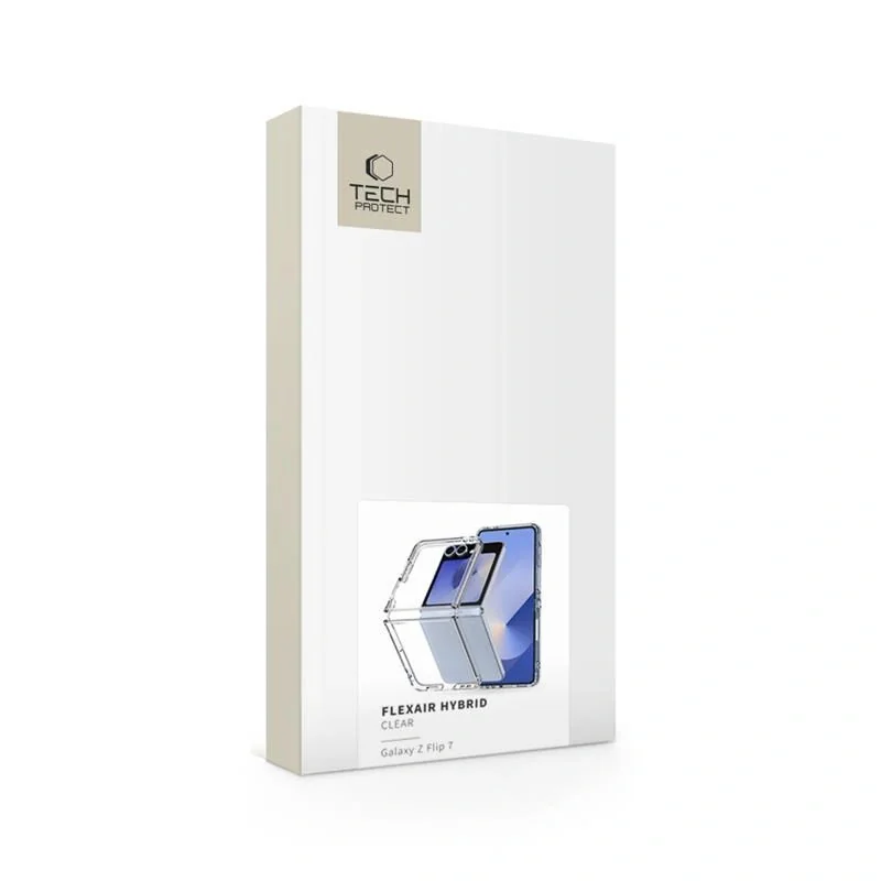 Tech-Protect Flexair Hybrid MagSafe kryt na Samsung Galaxy Z Flip 7, priesvitný riesvitný