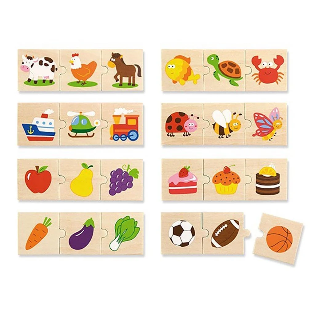 Drevené logické puzzle Viga 24ks , 20C51666