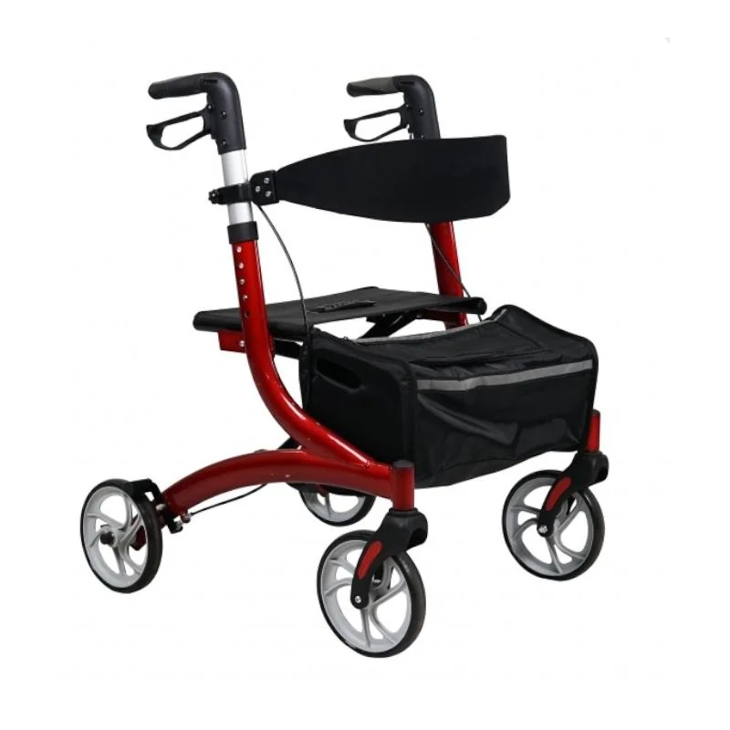 REHAFUND RF-620/S chodítko 4-kolesové pre seniorov LIZBONA PREMIUM červené Farba: červená
