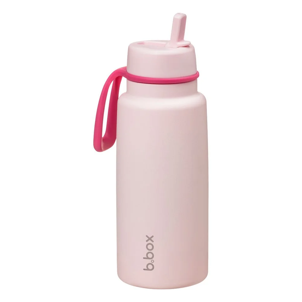 Nerezová termofľaša so slamkou 1 l pink paradise