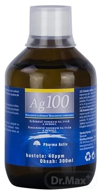 Koloidné striebro Ag100 40ppm 300 ml