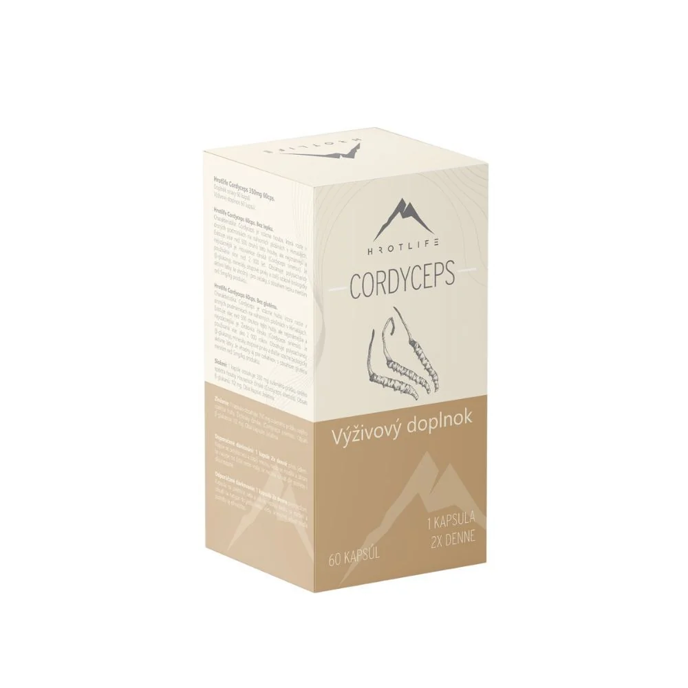 Hrotlife Cordyceps 1×60 cps, výživový doplnok