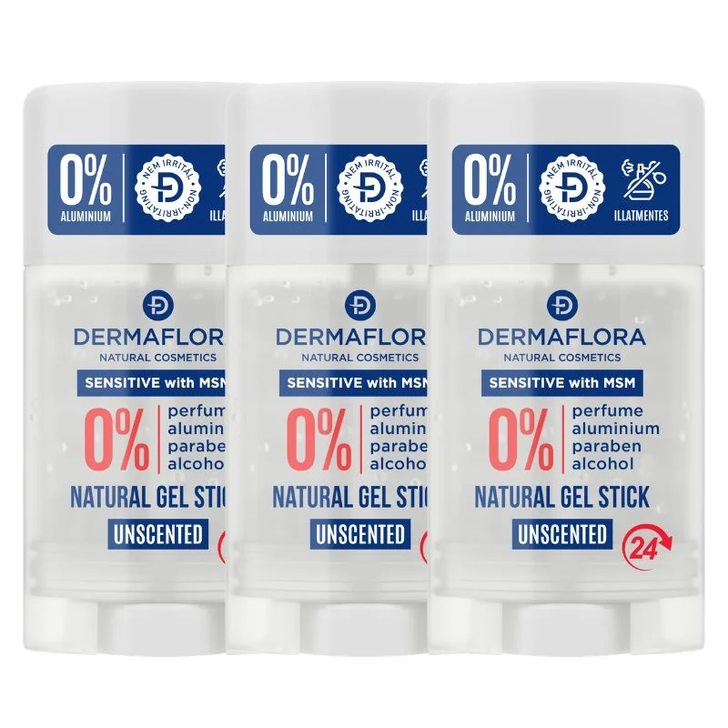DERMAFLORA deodorant SENSITIVE s MSM (3ks) Balenie obsahuje 3ks