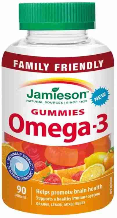 Jamieson Omega-3 Gummies 90ks 1×90 tbl, výživový doplnok