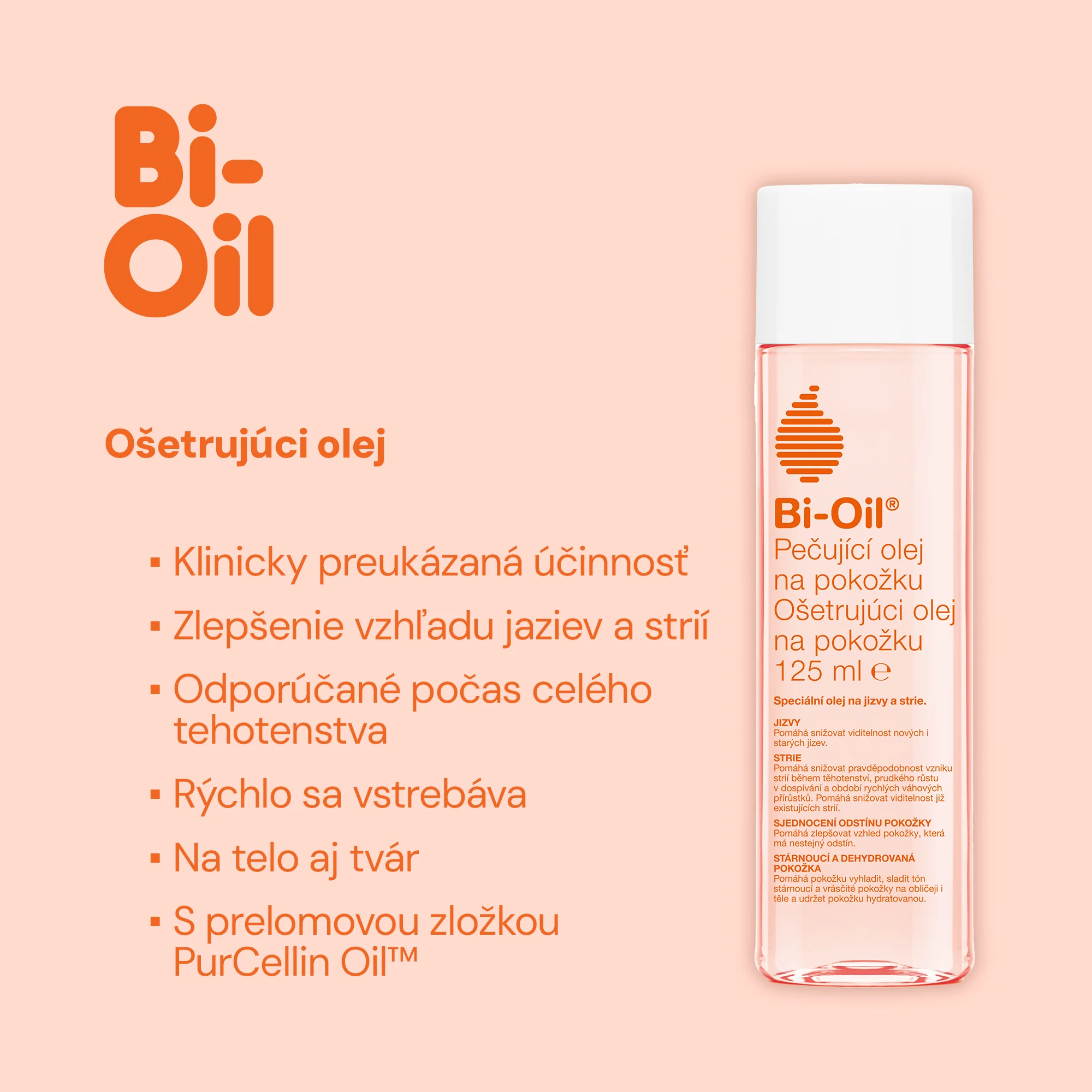 Bi-Oil Ošetrujúci olej 1×125 ml, starostlivosť o pokožku