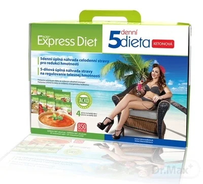 EXPRESS DIET 5 dňová diéta Proteínová 850 kcal/deň 1x20 ks, instantné jedlá, vrecúška