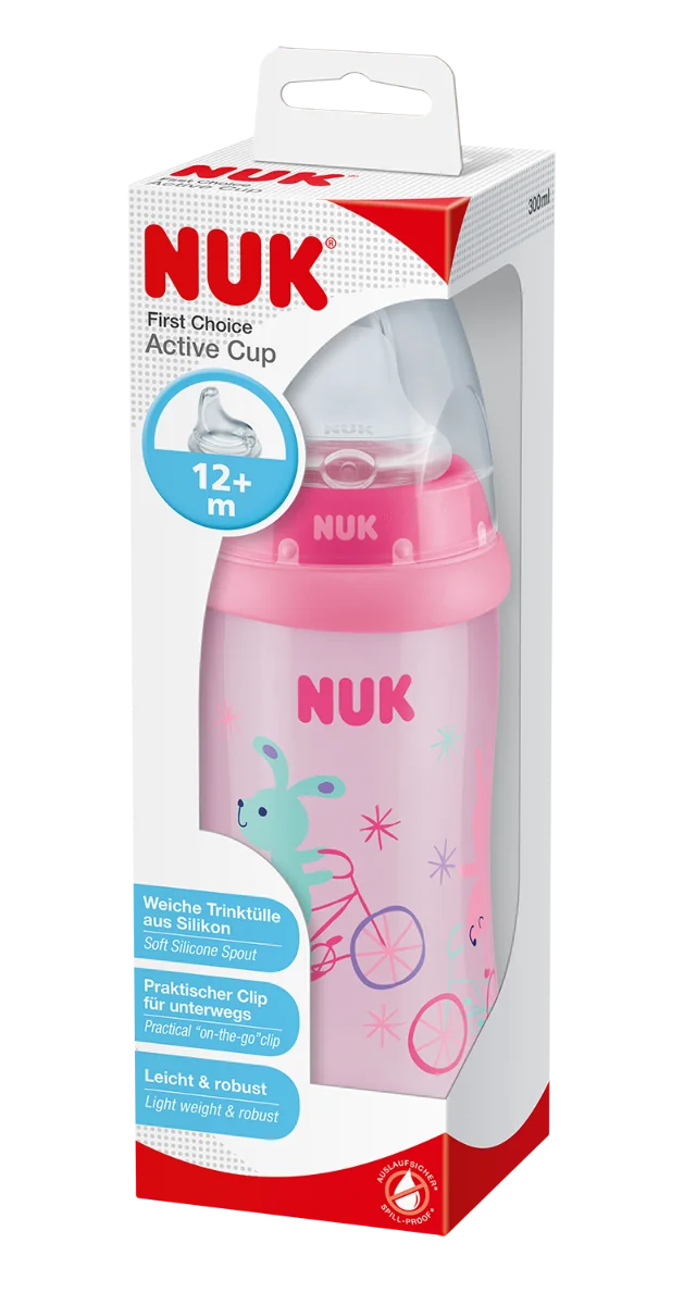 NUK FC FĽAŠA PP ACTIVE CUP 1×1 ks, dojčenská fľaša 300 ml